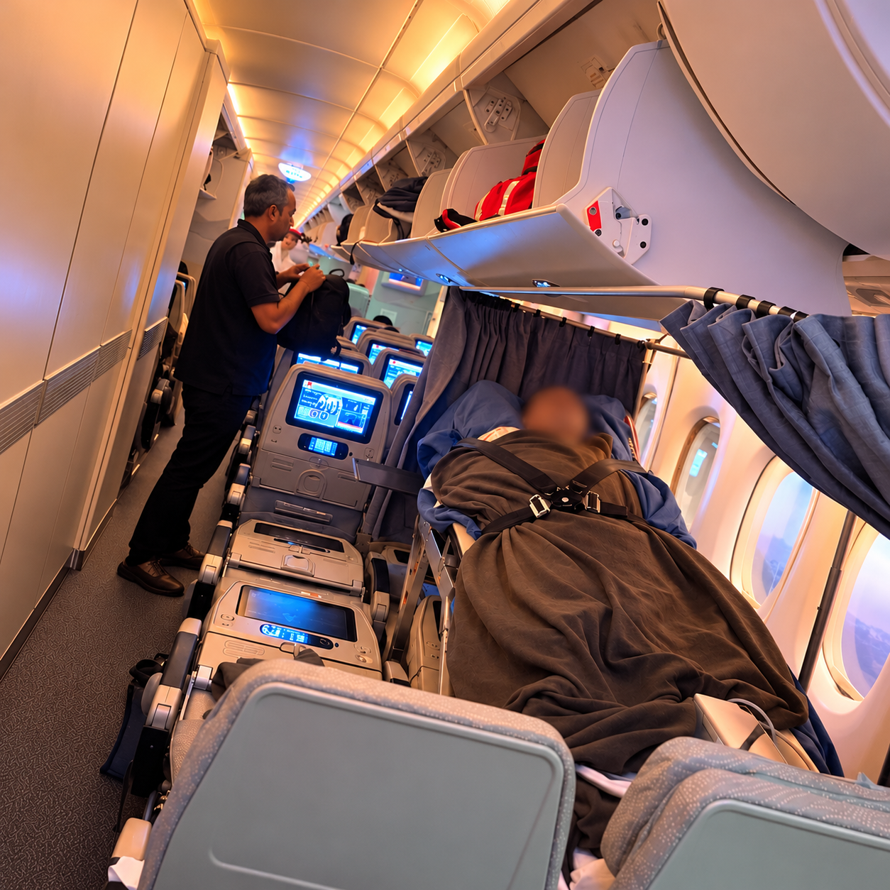 Air ambulance aircraft for medical patient transportation from Mumbai