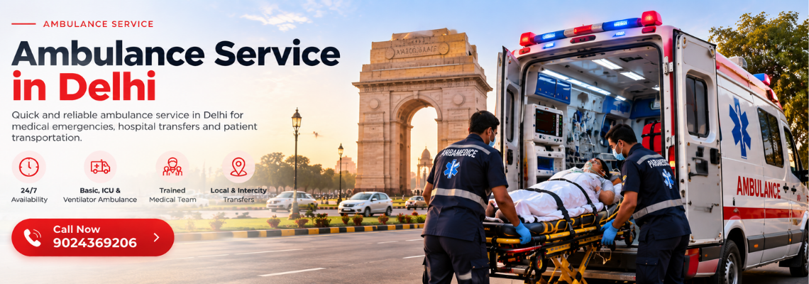 ambulance service in delhi