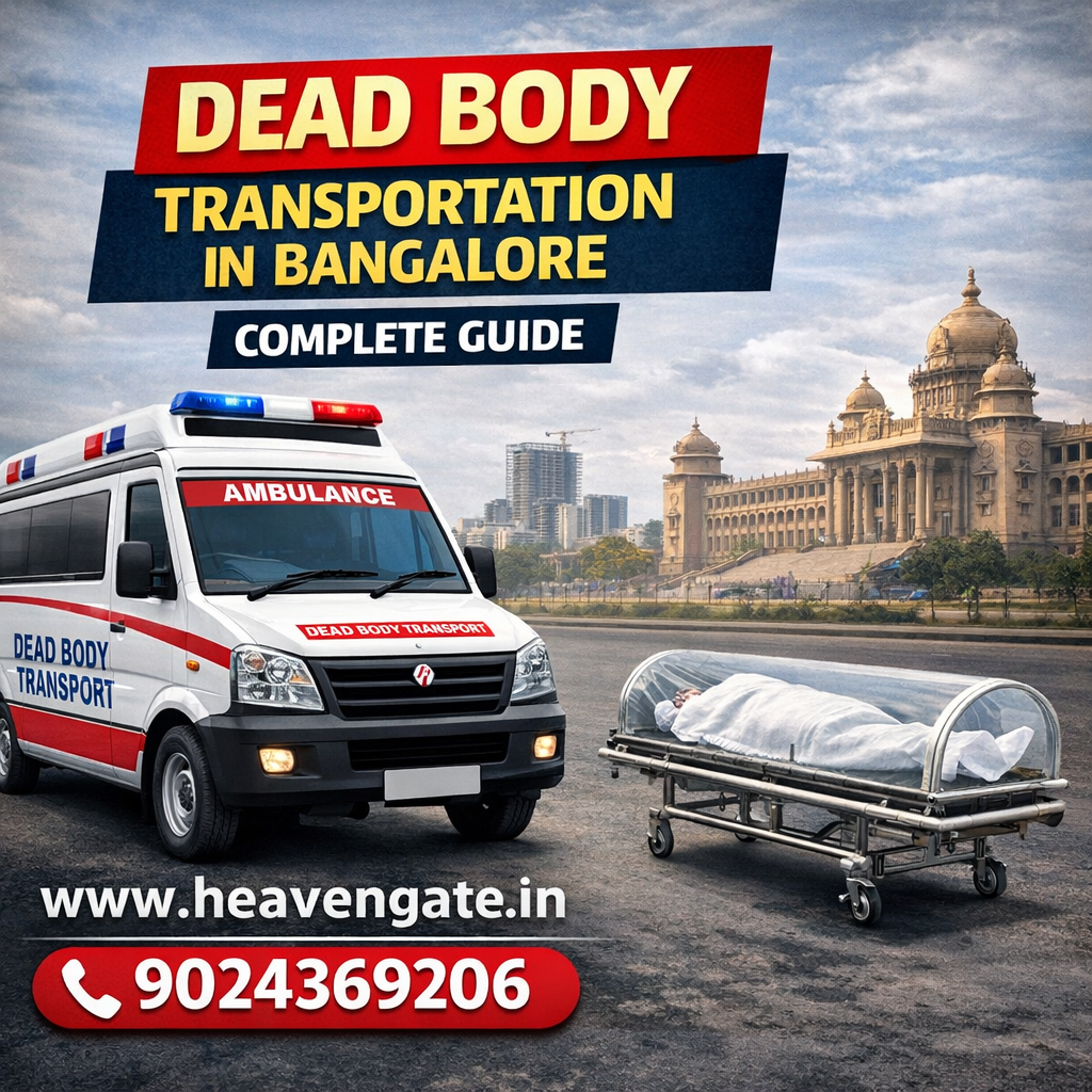 Dead body transport services in Bangalore with 24/7 ambulance support