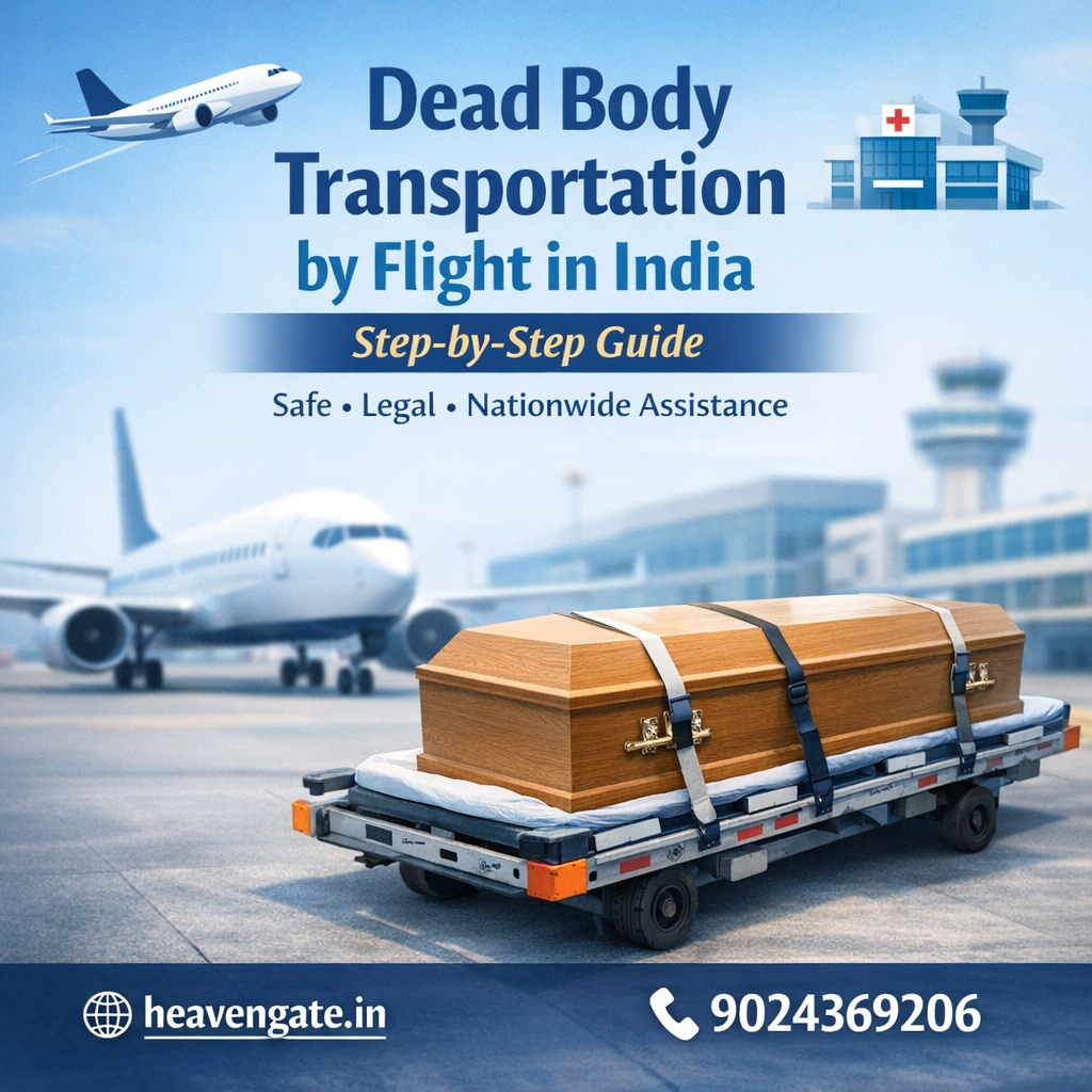 Dead body transportation by flight in India step by step with airport cargo process