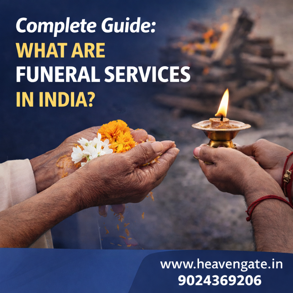 Complete guide explaining funeral services in India including rituals cremation transportation and support for families