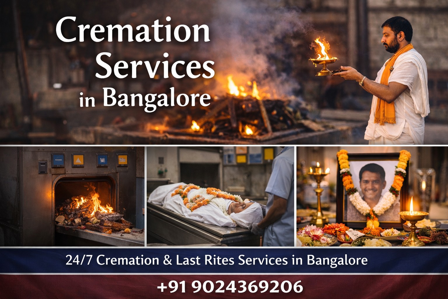 Cremation services in Bangalore with priest, crematorium and last rites support
