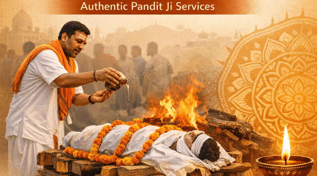 Hindu cremation rituals in Jaipur with experienced Pandit Ji services by Heaven Gate Funeral Care