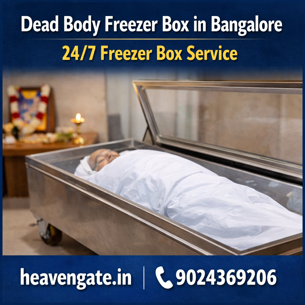 Dead body freezer box in Bangalore with 24/7 freezer box service for body preservation