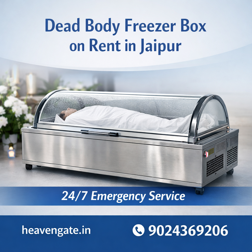 Dead body freezer box on rent in Jaipur for funeral service