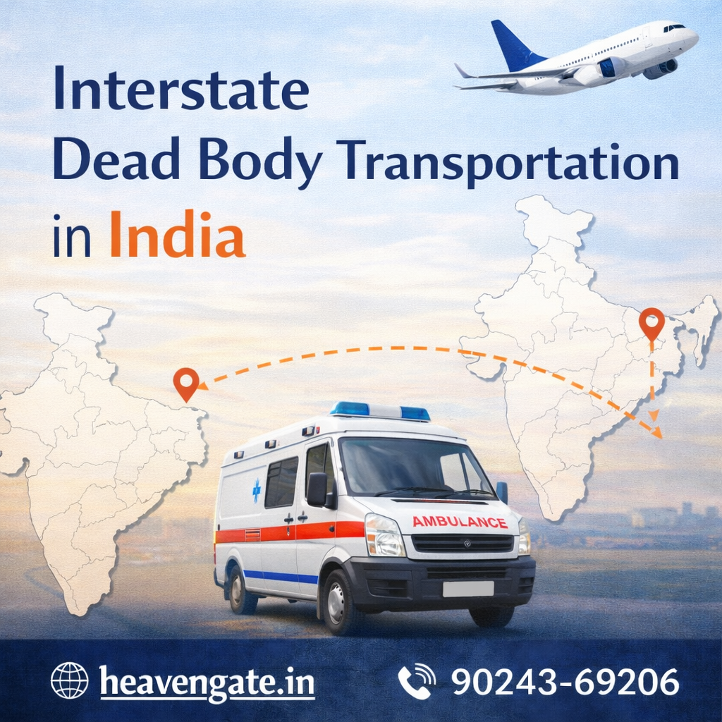 Interstate dead body transportation in India by air and ambulance