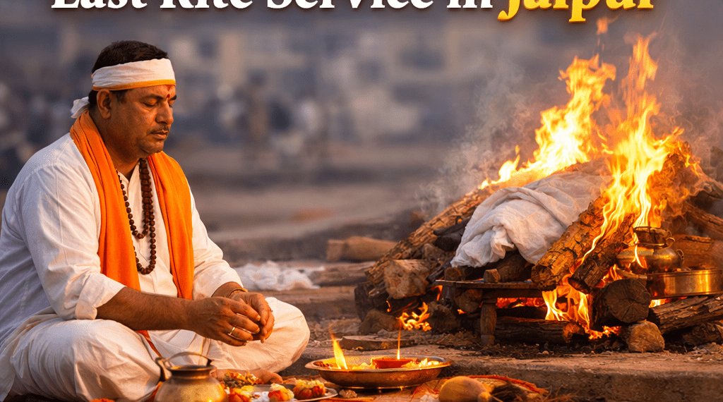 Pandit Ji performing last rite service in Jaipur
