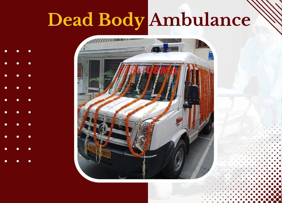 Hearse Van with AC and Non-AC options available for dead body transportation