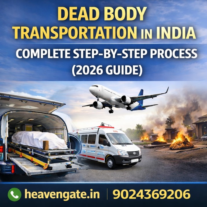 Dead body transportation in India step by step process