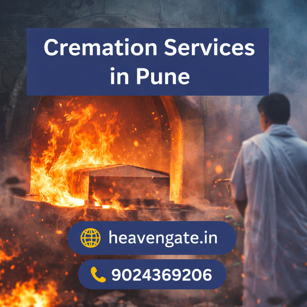 Cremation services in Pune with complete funeral arrangements by Heaven Gate, including dignified last rites support.
