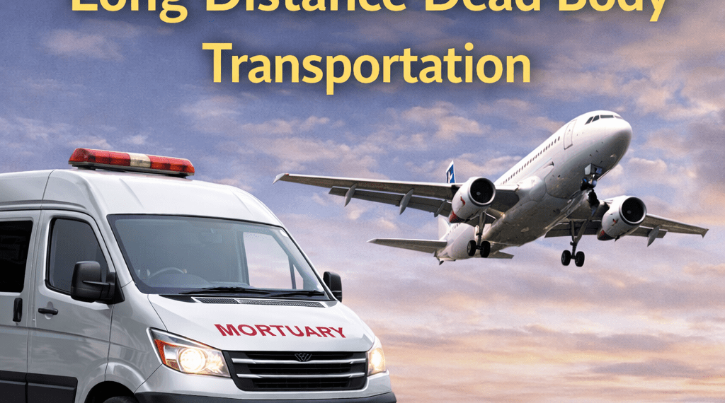 Long distance dead body transportation using mortuary van and air cargo services with Heavengate contact details