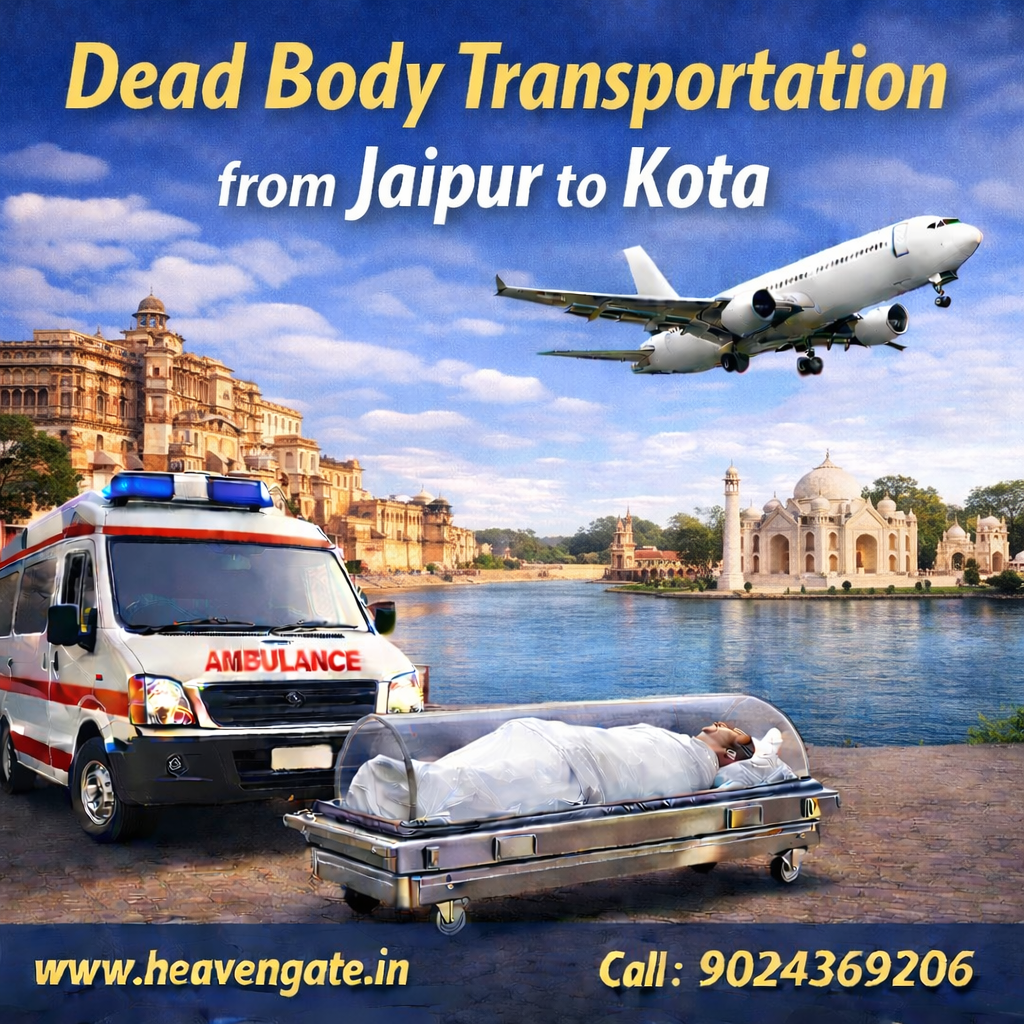 Dead Body Transportation from Jaipur to Kota with ambulance service