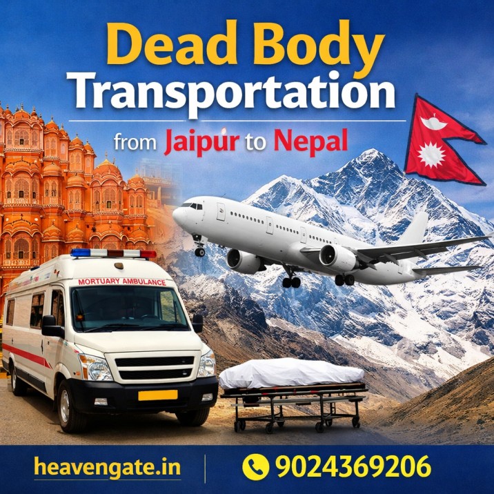 Dead Body Transportation from Jaipur to Nepal by air cargo service