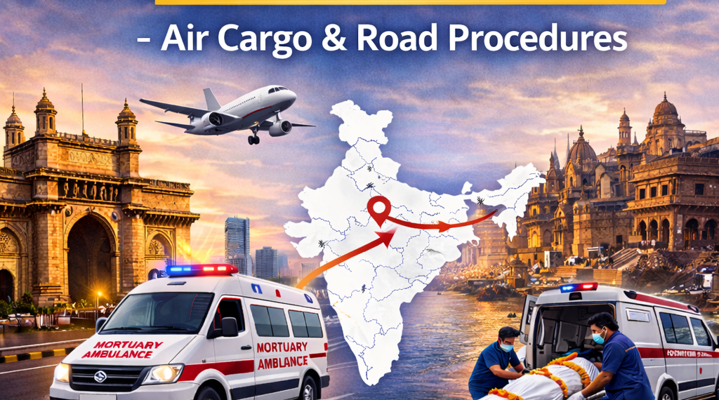 Dead body repatriation from Mumbai to Varanasi by air cargo and road