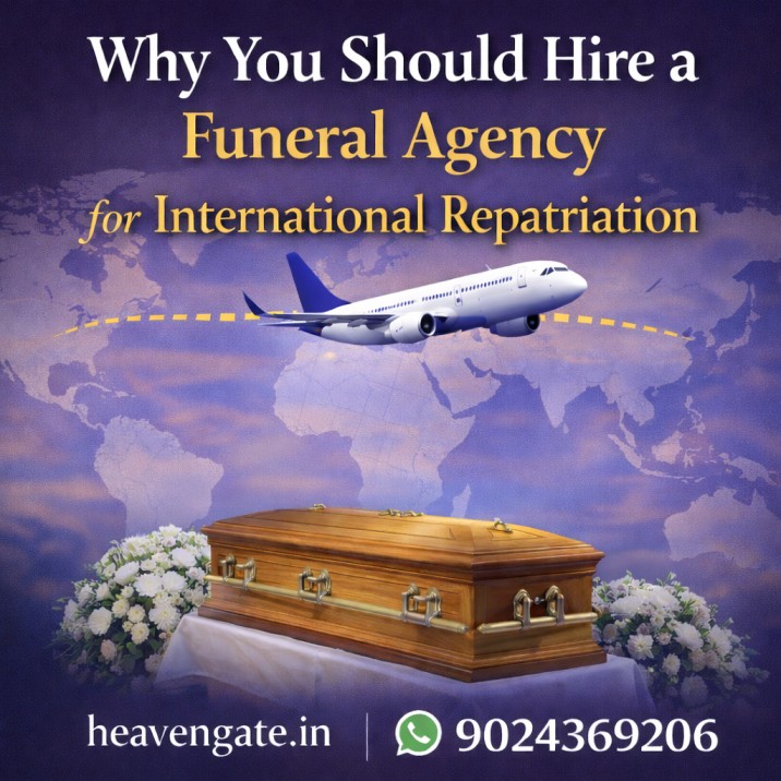 Funeral agency handling international repatriation with air cargo transport and documentation support