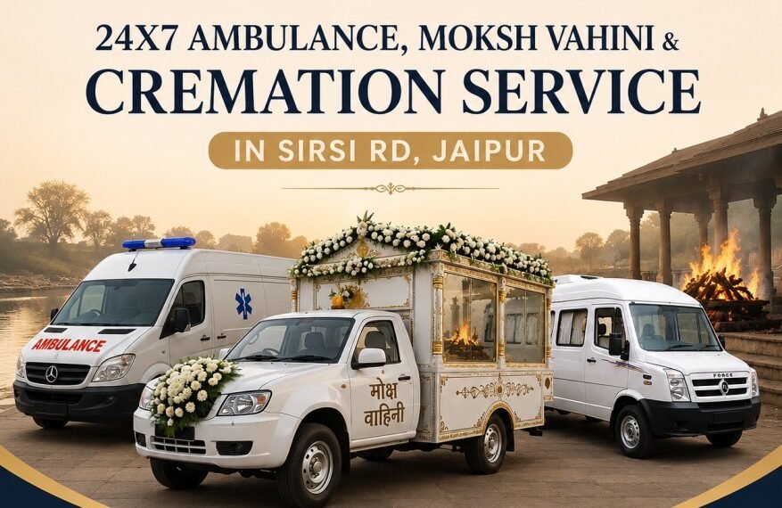 Heaven Gate Funeral Care ambulance, Moksh Vahini and cremation service in Sirsi Rd Jaipur