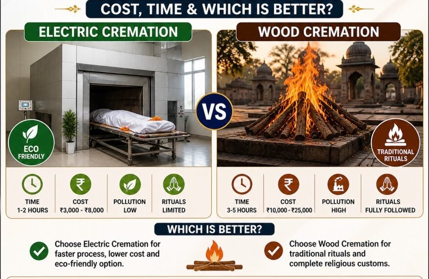 electric vs wood cremation jaipur comparison cost and process