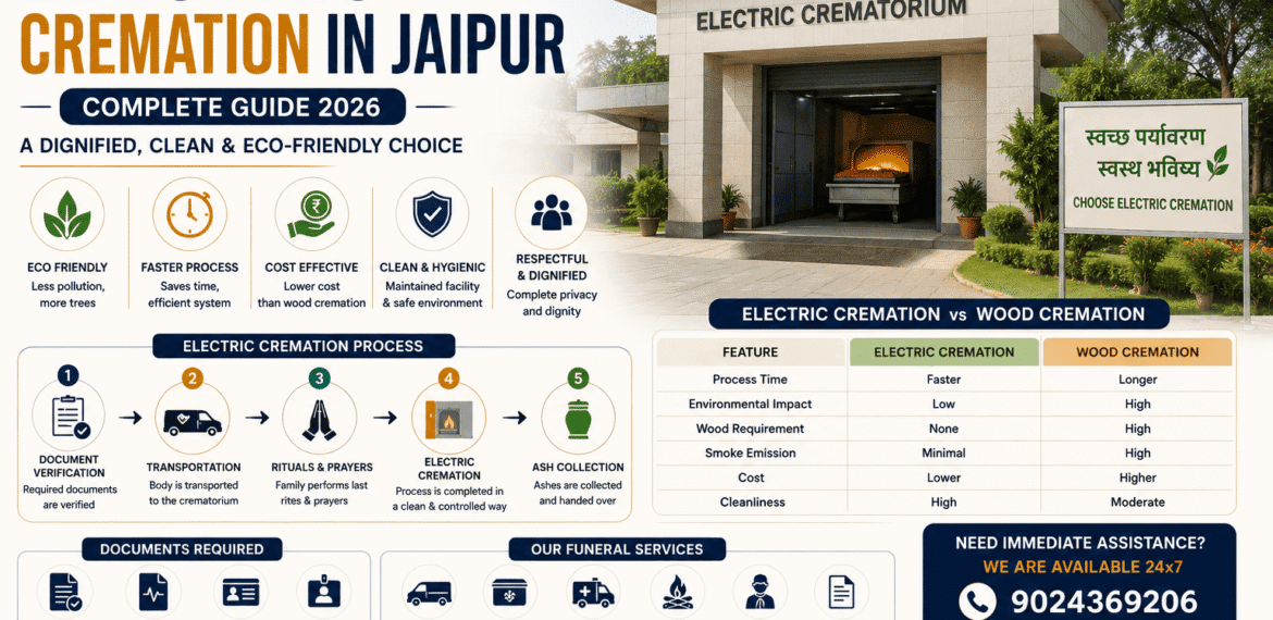 electric cremation in jaipur at electric crematorium with eco friendly cremation process