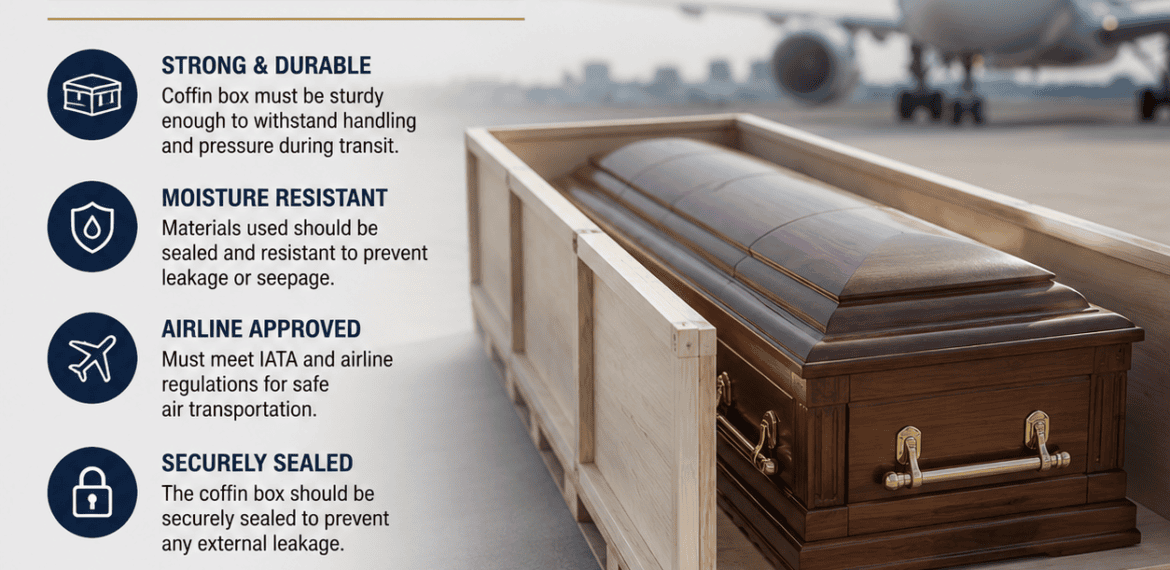 Coffin Box Requirements for Air Transport with airline-approved coffin box guidelines