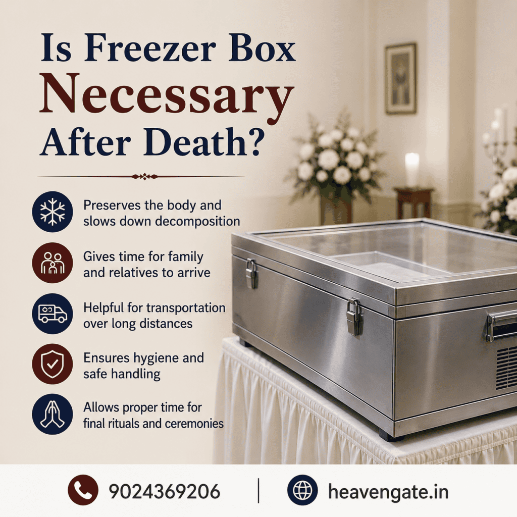 Is Freezer Box Necessary After Death? Freezer Box Service for Safe Body Preservation – Heaven Gate
