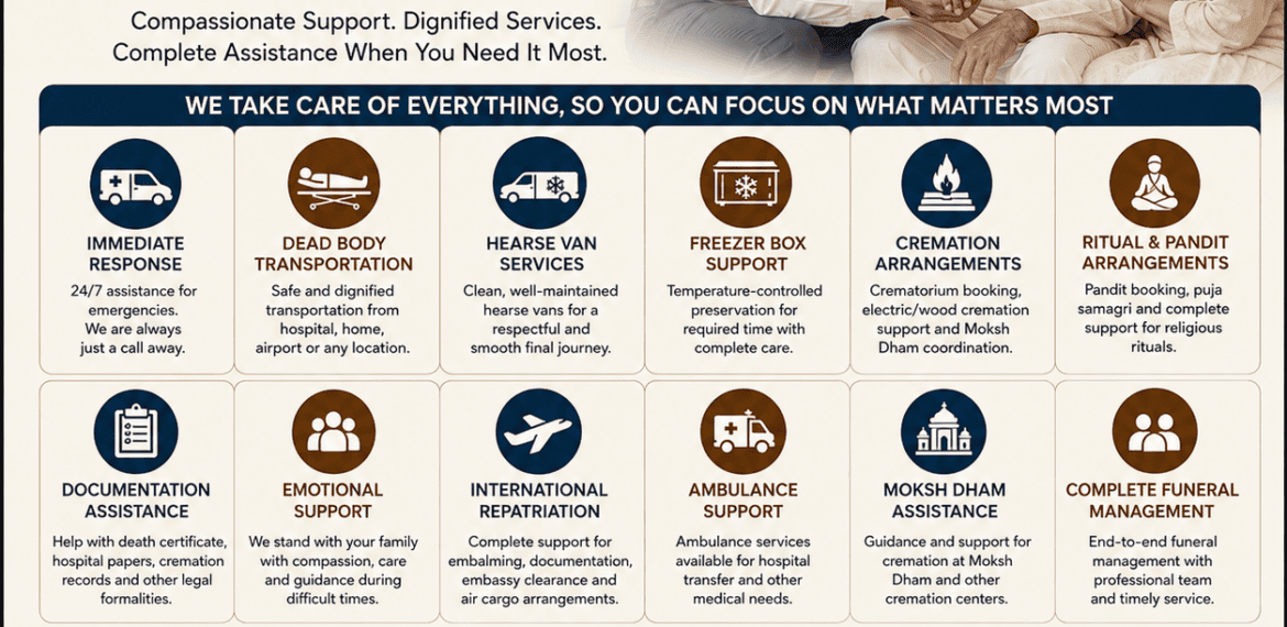 Funeral service providers offering compassionate support and assistance to families during difficult times