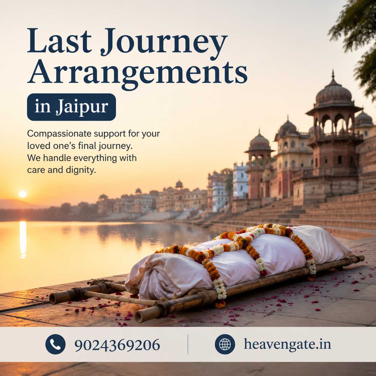Last Journey Arrangements in Jaipur with compassionate funeral service support for families