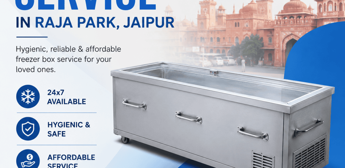 freezer box services in raja park Jaipur with hearse van service freezer box rental cremation services dead body transportation and Antim Sanskar support