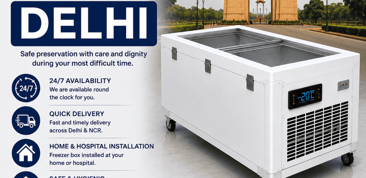 Freezer Box on Rent in Delhi with 24/7 emergency delivery, home installation, and hospital support.