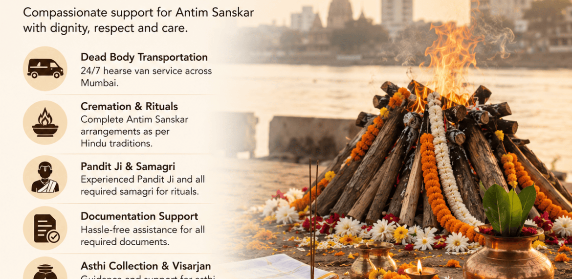 Hindu funeral services in Mumbai with Antim Sanskar and cremation support