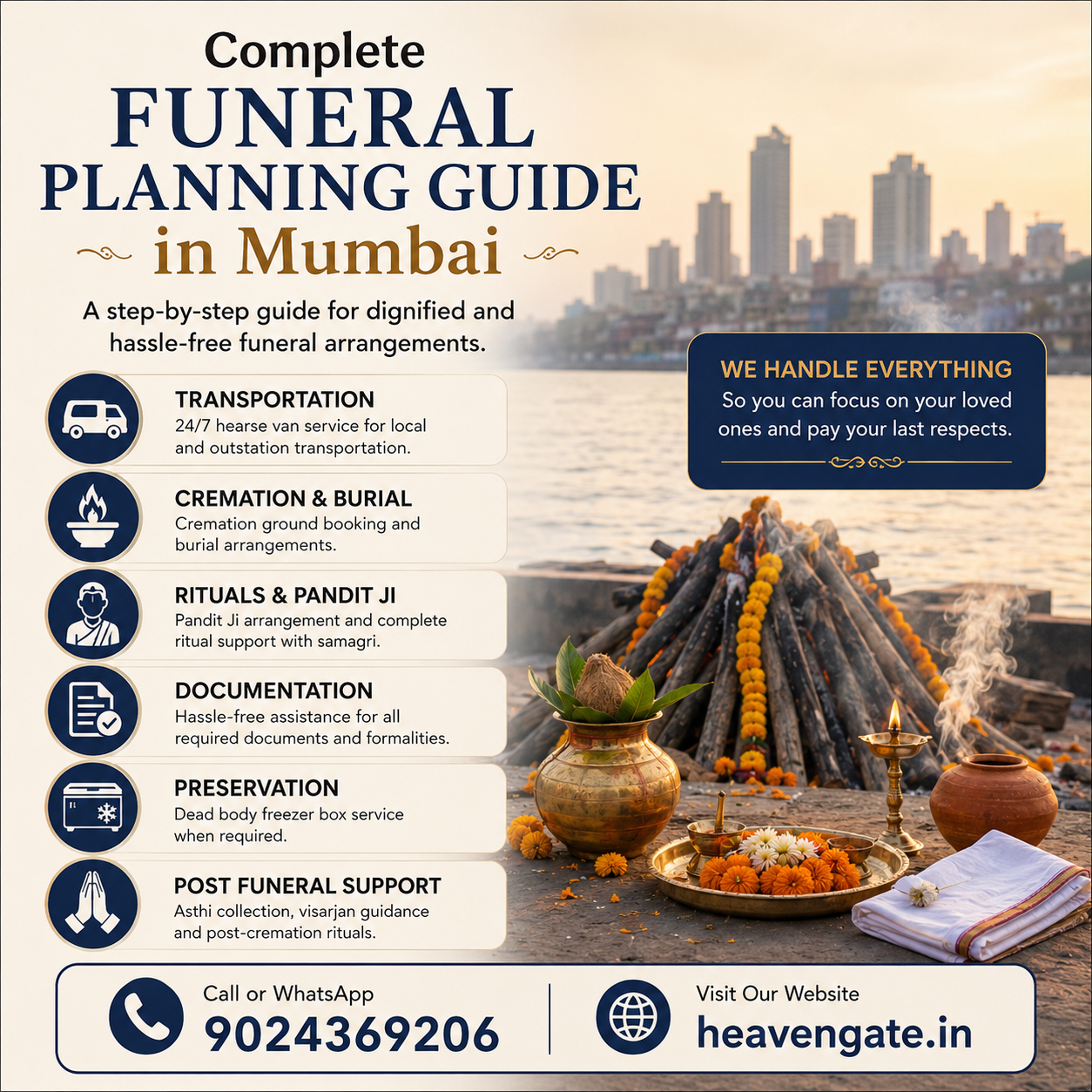 Complete funeral planning services in Mumbai for dignified funeral arrangements