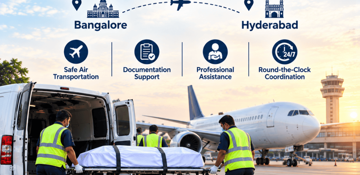 Dead body transportation from Bangalore to Hyderabad