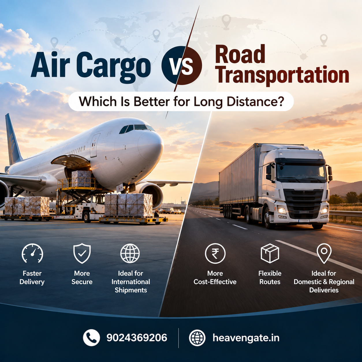 Air cargo vs road transportation for long-distance human remains