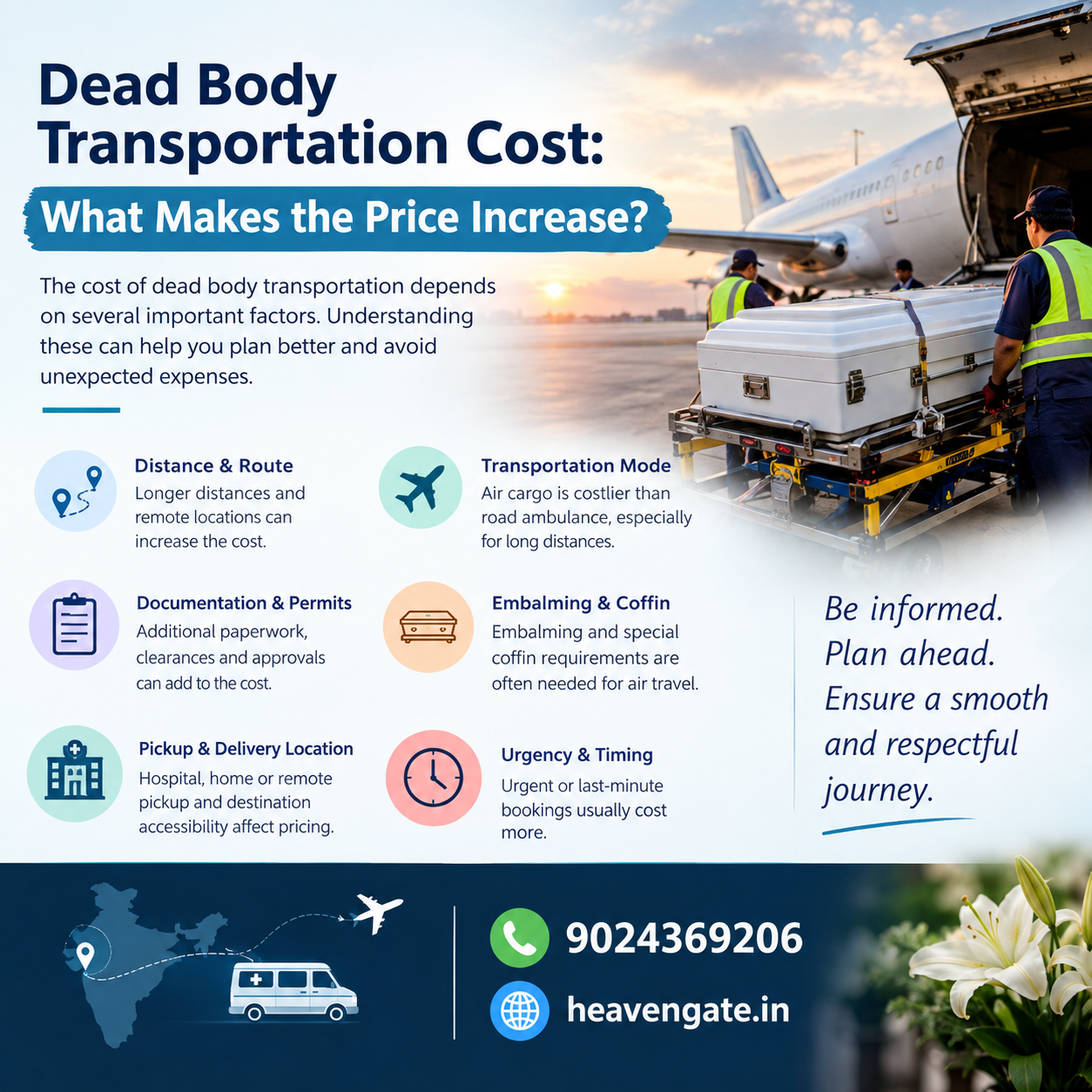 Dead Body Transportation Cost: What Makes the Price Increase? | Interstate Ambulance & Air Cargo Guide