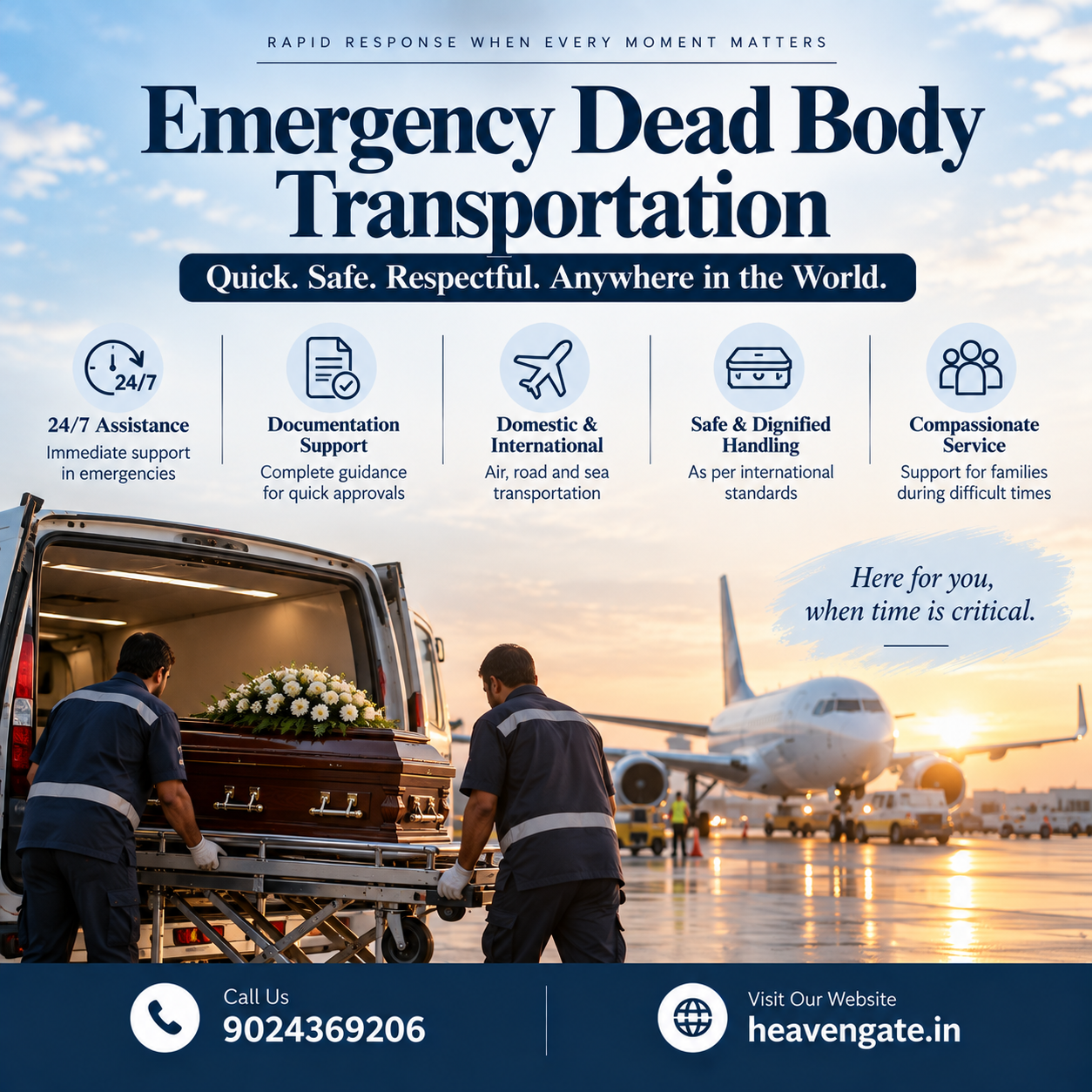 Emergency Dead Body Transportation Services 24/7