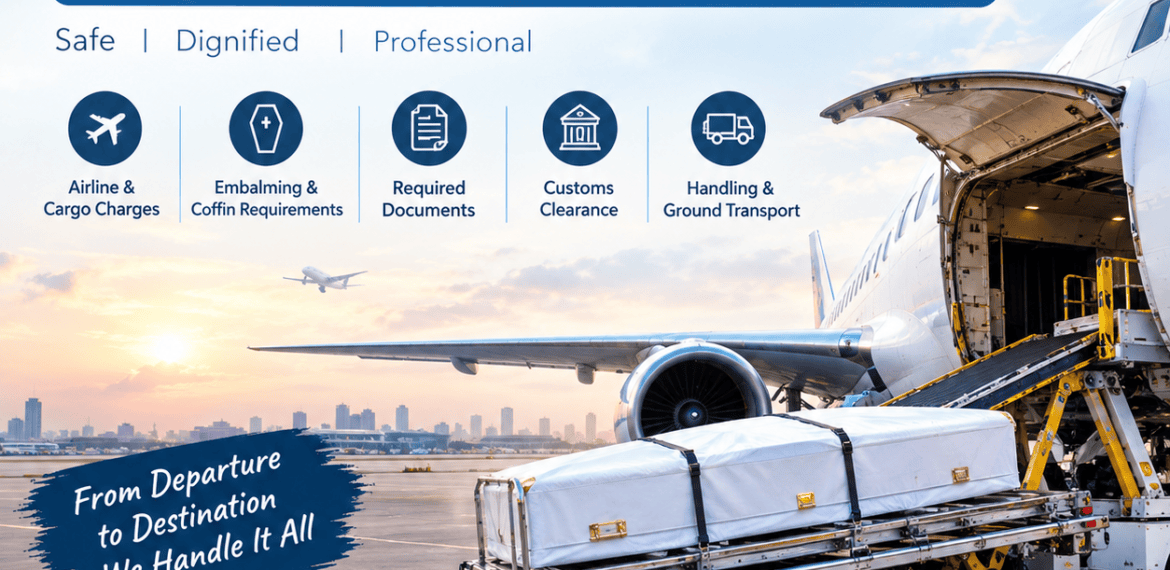 Dead body transportation by air in India complete process cost and documents