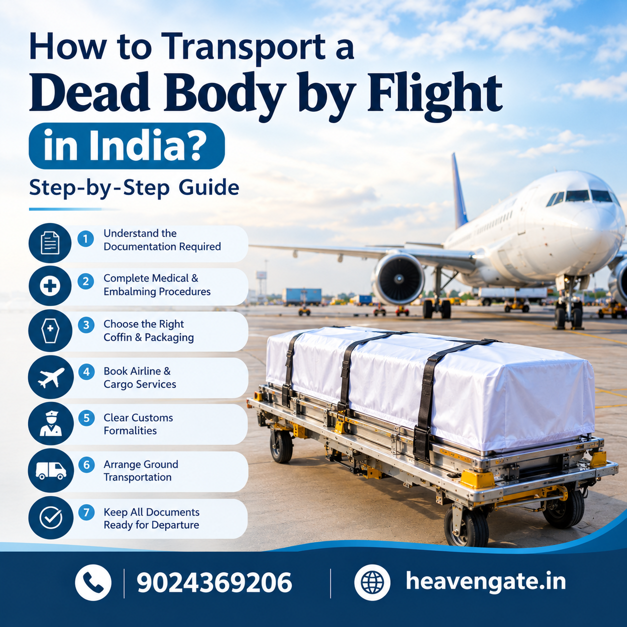 How to transport a dead body by flight in India step-by-step guide