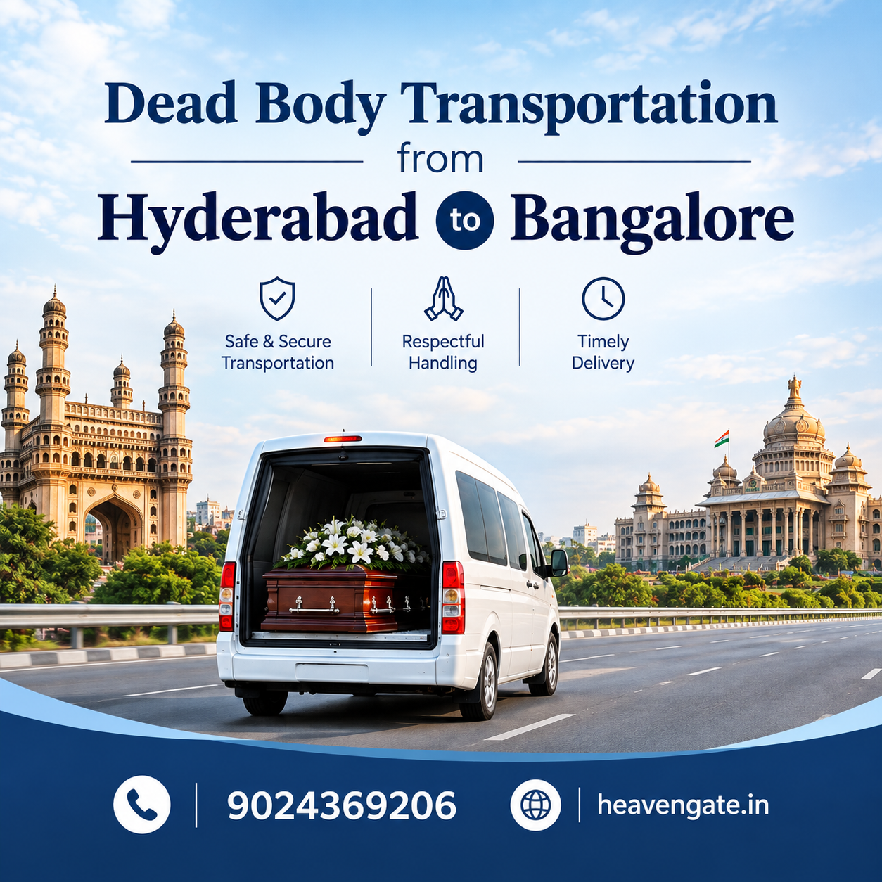 Dead Body Transportation from Hyderabad to Bangalore