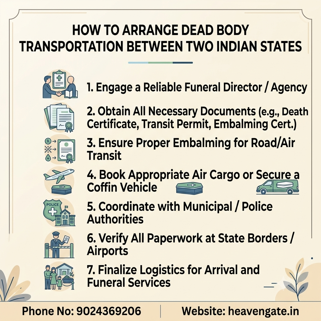 How to Arrange Dead Body Transportation Between Two Indian States | Interstate Ambulance & Air Cargo