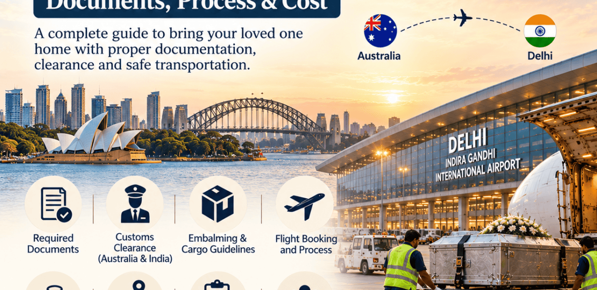 Dead Body Repatriation from Australia to Delhi Airport – Documents, Process and Cost | Heaven Gate