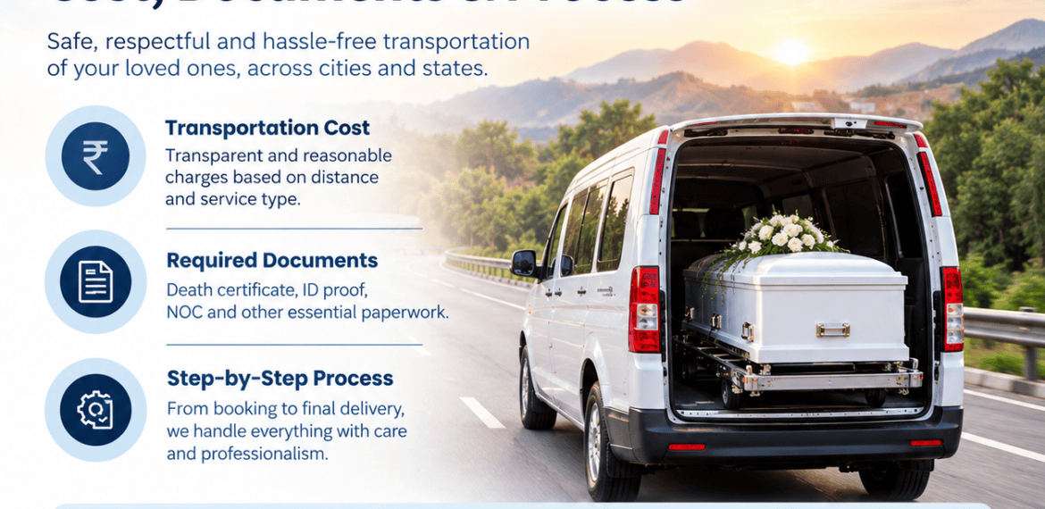 Dead body transportation by road cost documents and process
