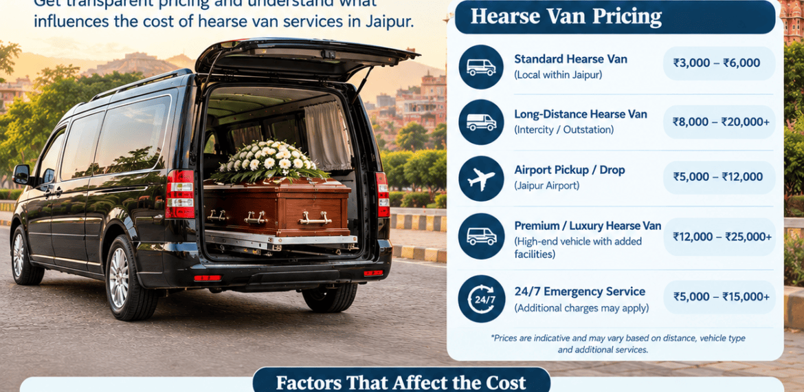 Hearse van charges in Jaipur complete pricing guide