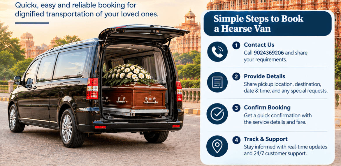 How to book a hearse van in Jaipur 24/7