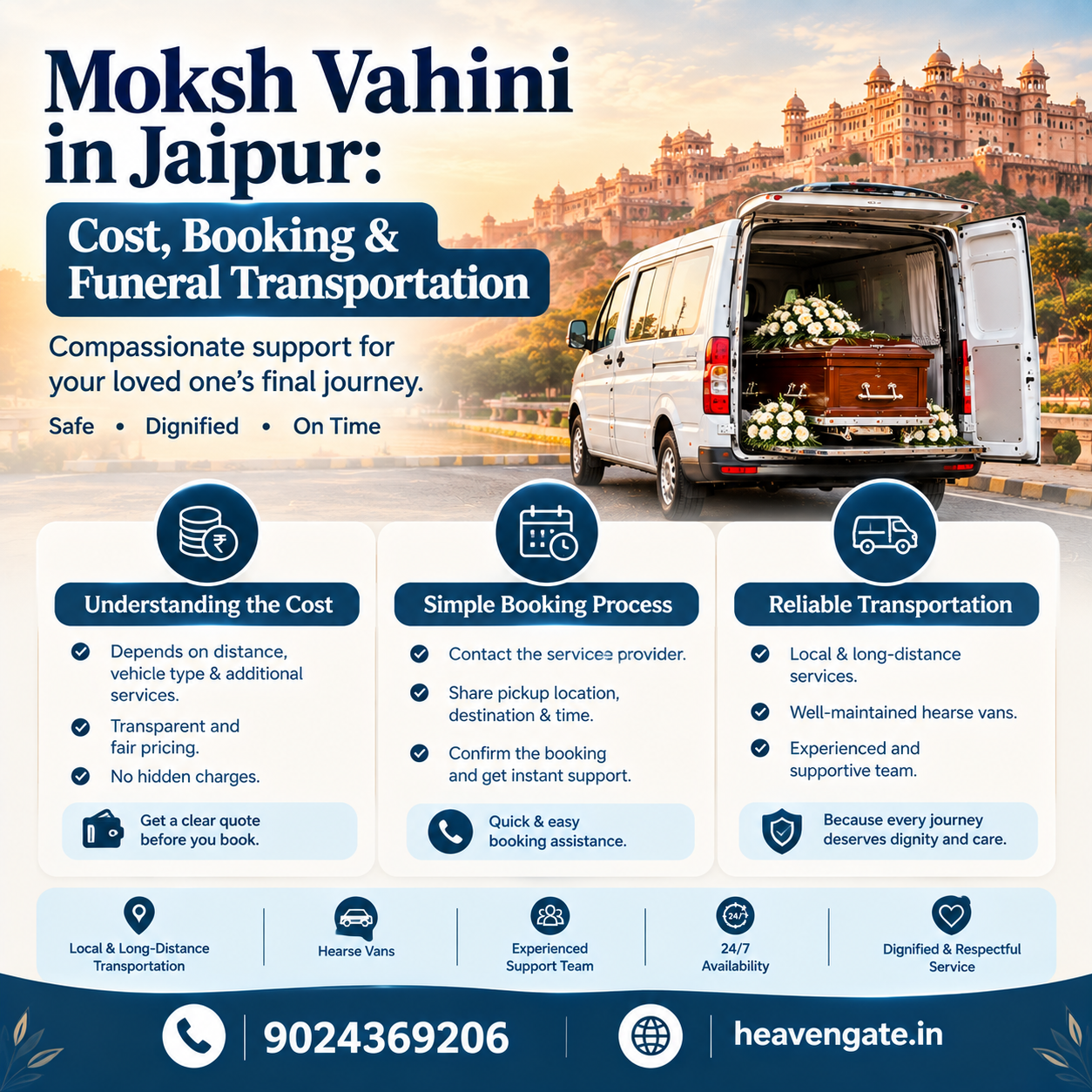 Moksh Vahini in Jaipur cost booking and funeral transportation