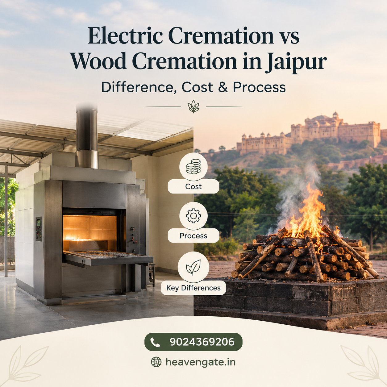 Electric Cremation vs Wood Cremation in Jaipur – Difference, Cost and Process