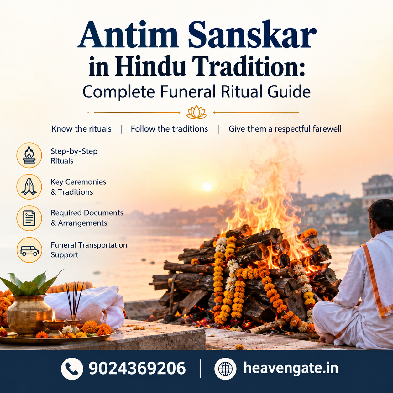 Antim Sanskar in Hindu Tradition – Complete Funeral Ritual Guide