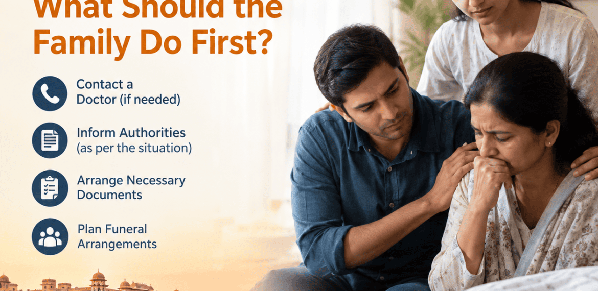 Death at home in Jaipur – first steps for families, including medical assistance, documents, and funeral arrangements | Heaven Gate