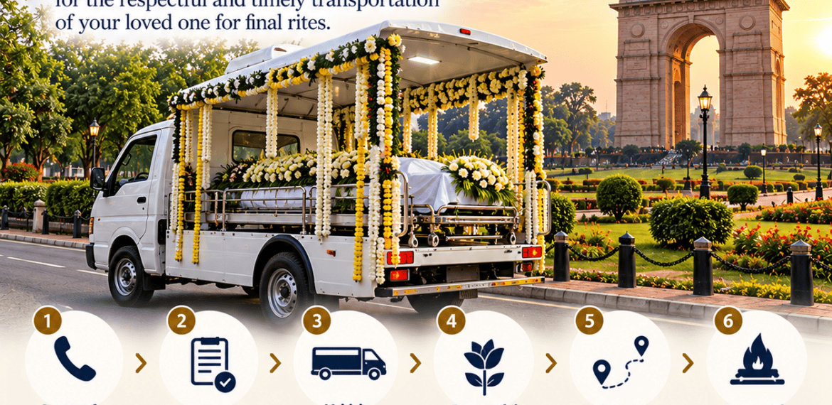How to Arrange a Moksh Vahini in Delhi NCR for Last Rites – Booking and Funeral Transportation Guide | Heaven Gate