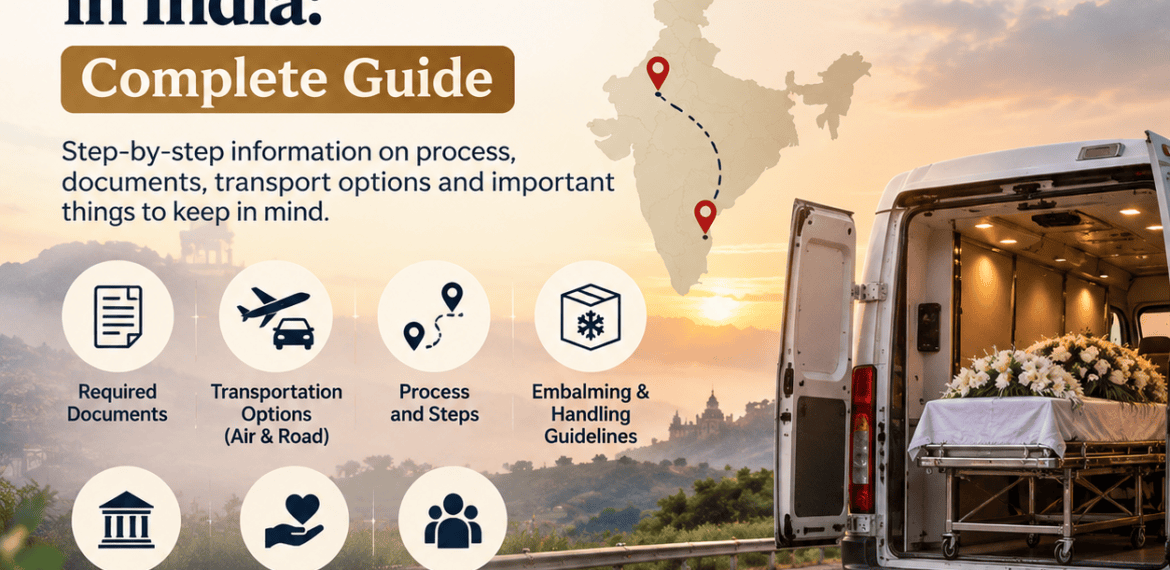 How to Transport a Dead Body from One City to Another in India – Complete Guide to Road and Air Transportation | Heaven Gate