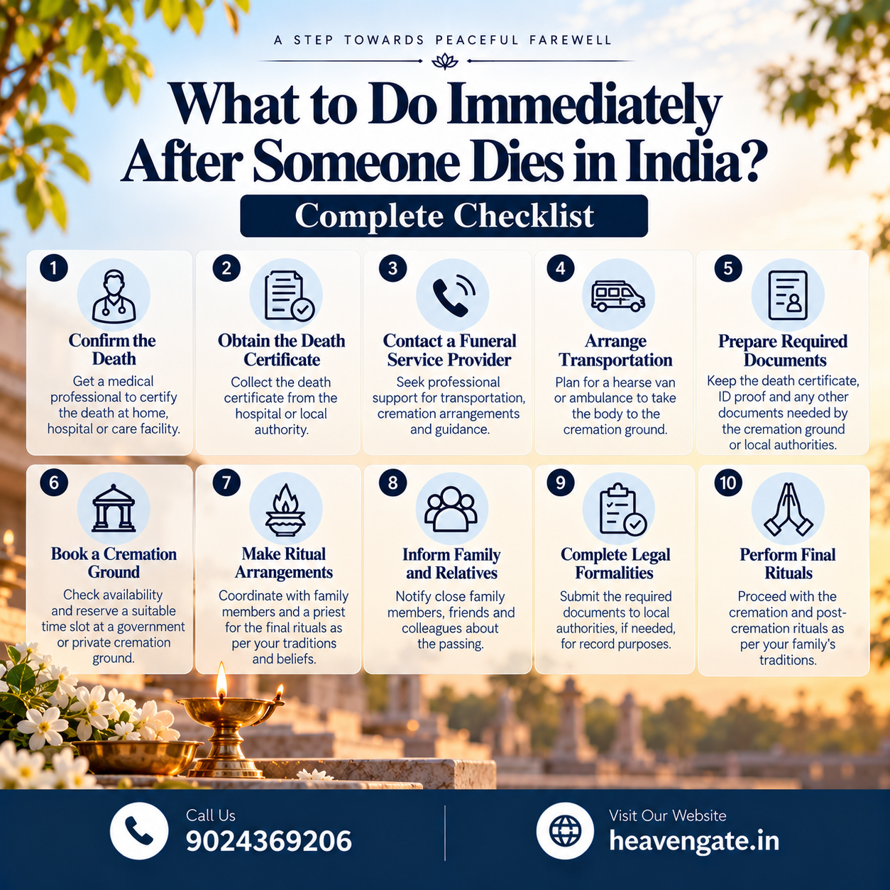 What to Do Immediately After Someone Dies in India – Complete Checklist