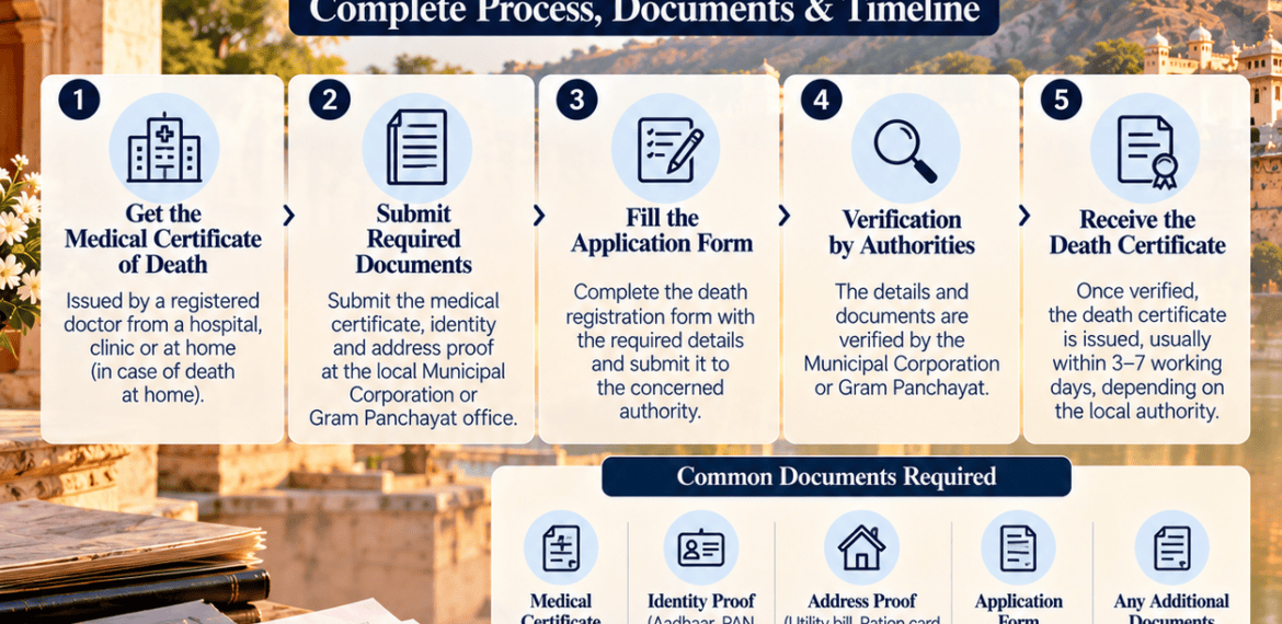 Death Certificate in Rajasthan – Complete Process, Required Documents and Timeline